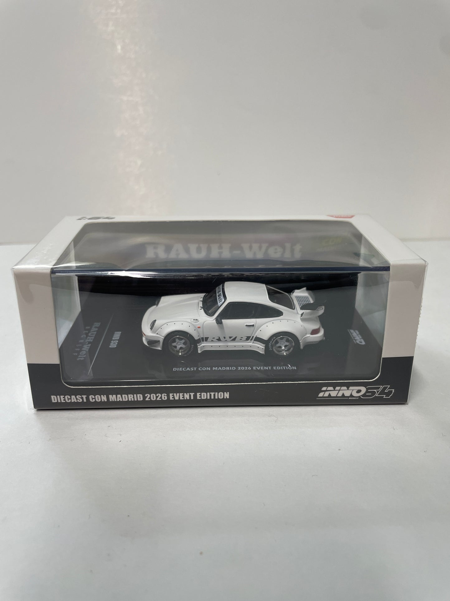 Inno64 1/64 Diecast Con Madrid 2026 Event Edition RWB 930 Matt White - IN64-RWB930-DCM