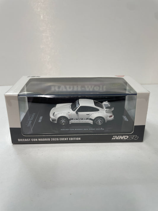 Inno64 1/64 Diecast Con Madrid 2026 Event Edition RWB 930 Matt White - IN64-RWB930-DCM