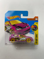 Hot Wheels 1/64 Volkswagen Golf MK7 Short Card Pink - Damaged Card