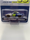 Greenlight 1/64 Hobby Exclusive Hendrick Motorsports Jimmie Johnson 1969 Chevrolet Camaro #48 Blue & Grey