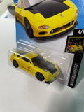 Hot Wheels 1/64 ‘95 Mazda RX-7 Yellow