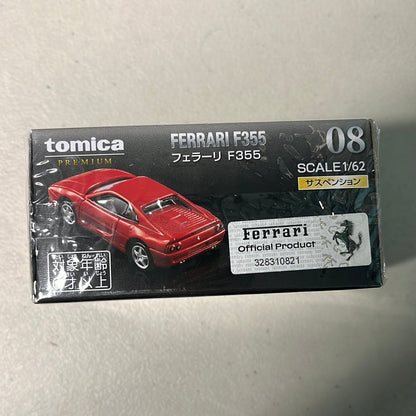 Tomica Premium 1/62 n08 Ferrari F355 Red