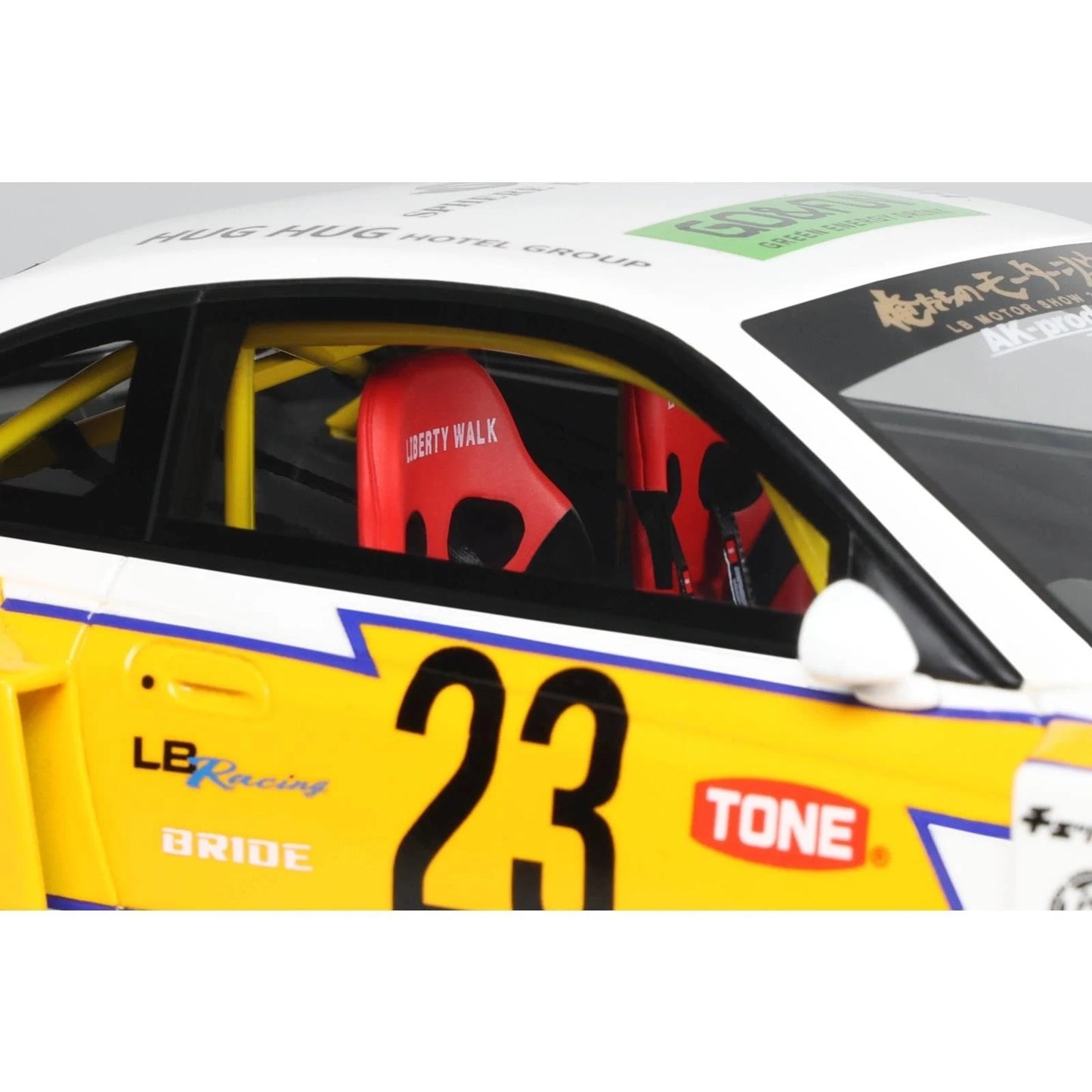 GT Spirit 1/18 Nissan S15 Silvia LB Super Silhouette Resin Serie White - GT560
