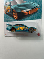 Hot Wheels 1/64 Pearl & Chrome Nissan Silvia (S14) Drift Teal & Gold