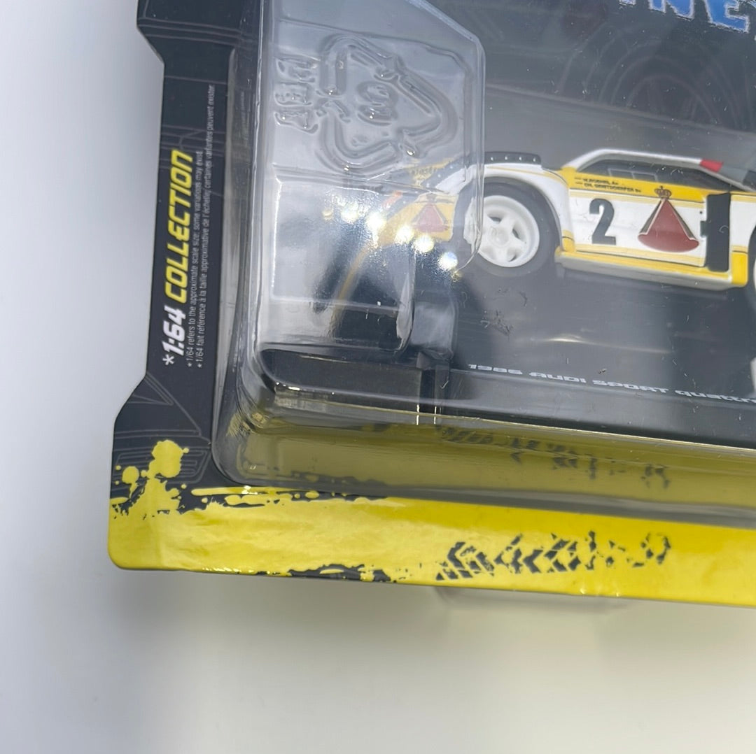 1/64 Muscle Machines 1986 Audi Sport Quattro S1 E2 #2 White & Yellow