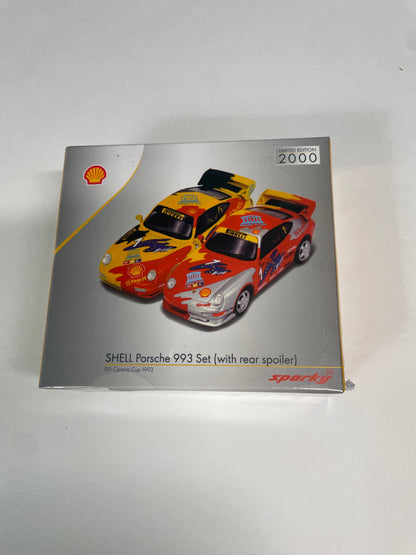 Tiny X Sparkmodel 1/64 Shell Porsche 993 Set (With Rear Spoiler)