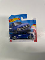 Hot Wheels 1/64 Chevy Silverado Short Card Blue - Damaged Card
