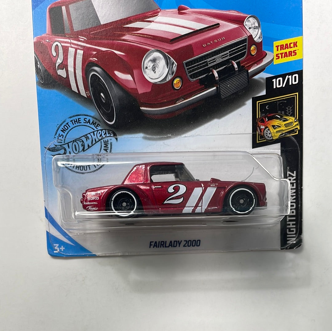 Hot Wheels 1/64 Datsun Fairlady 2000 Red - Damaged Card