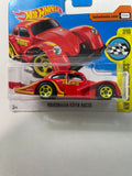 Hot Wheels 1/64 Volkswagen Käfer Race Short Card Momo Red - Damaged Card