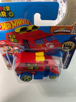 Hot Wheels 1/64 Super Mario Cool-One Short Card Red & Blue
