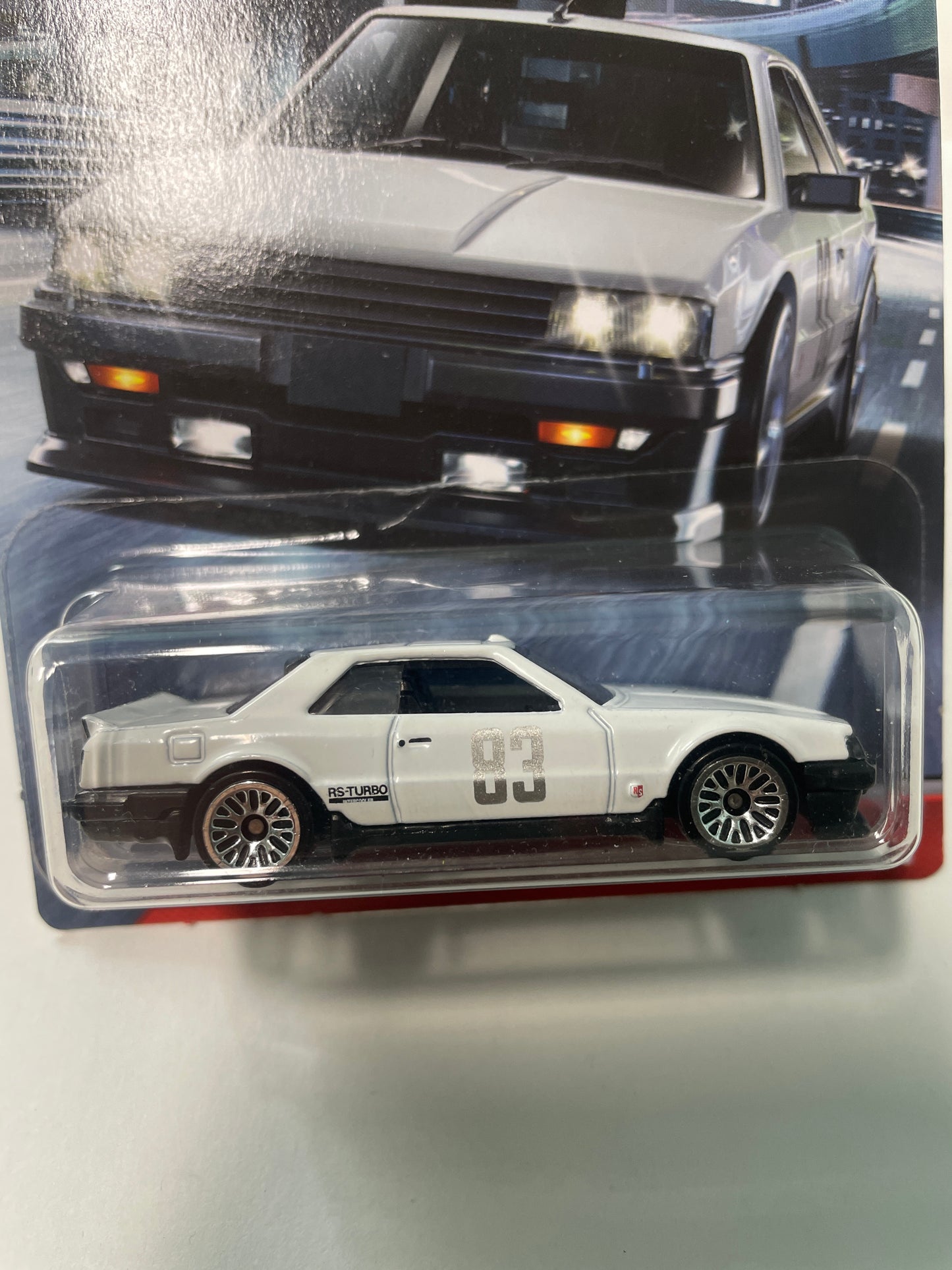 Hot Wheels 1/64 Nissan Skyline 2000 Turbo RS KDR30 White - Damaged Box