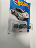 Hot Wheels 1/64 International Card LaFerrari Silver - Damaged Card