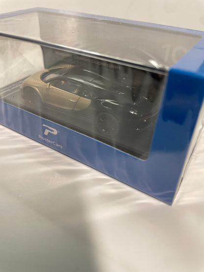 Postercars 1/64 n10 Bugatti Chiron Supersport Silk & Nocturne Black Hypercar League Collection - Damaged Box