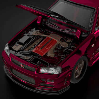Hot Wheels 1/64 RLC 2024 Selections Car Nissan Skyline GT-R (BNR34) Red - Damaged Box