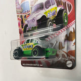 Matchbox 1/64 Candy Series Volkswagen Beetle 4x4 White & Green - Dots