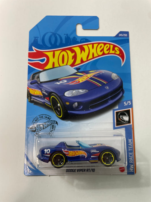 Hot Wheels 1/64 Treasure Hunt Dodge Viper RT/10 Blue - Damaged Box