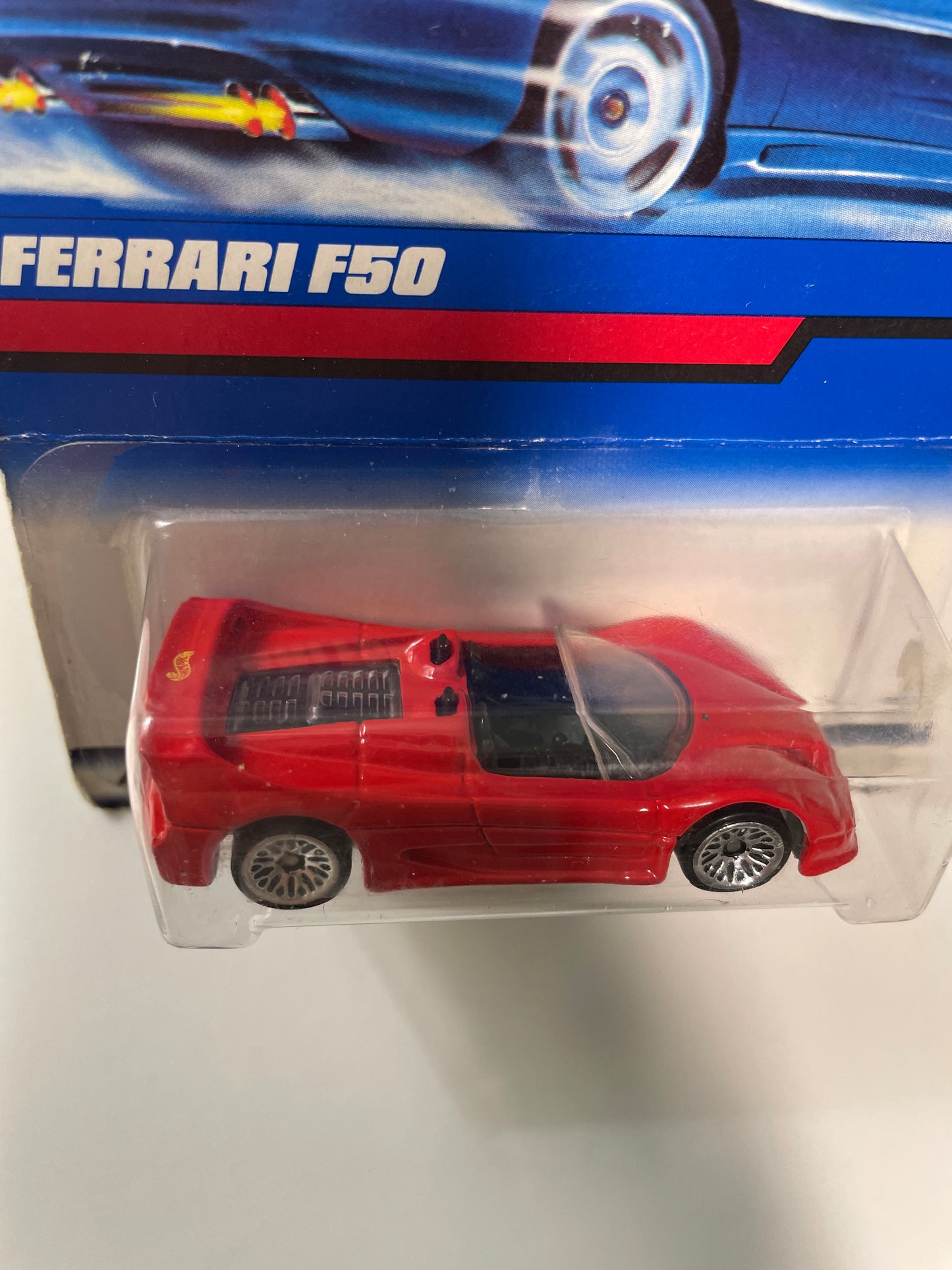 Hot Wheels 1/64 Ferrari F50 Red - Damaged Box