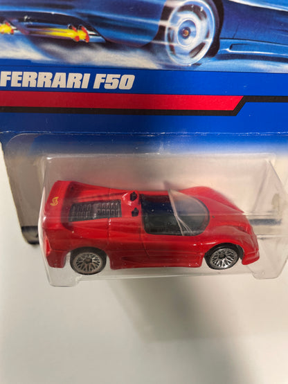 Hot Wheels 1/64 Ferrari F50 Red - Damaged Box