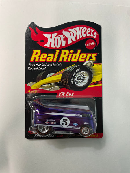 Hot Wheels 1/64 RLC Low Number # 104 Real Riders VW Bus Purple