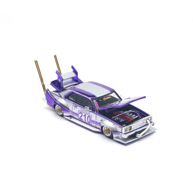 Pop Race 1/64 Nissan Skyline C210 Kaido Racer Bosozoku Style Purple
