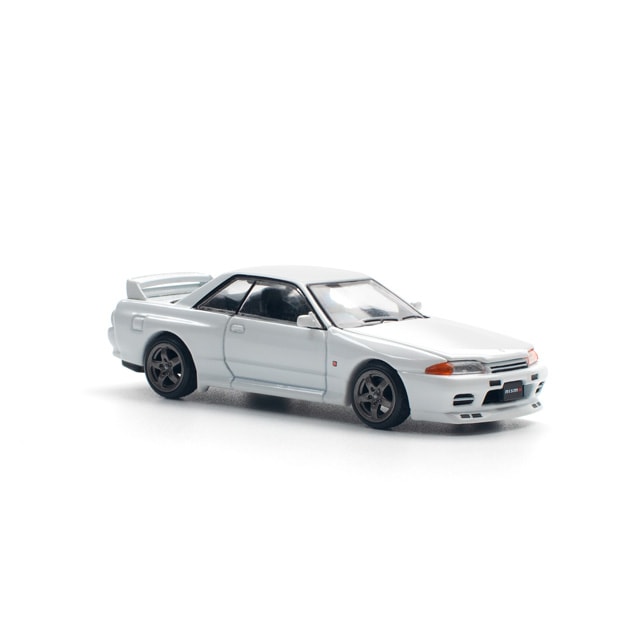 Pop Race 1/64 Nissan Skyline GTR R32 Crystal White - PR64-157