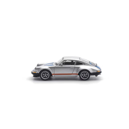 Pop Race 1/64 Porsche Singer 964 Silver - PR64-0188