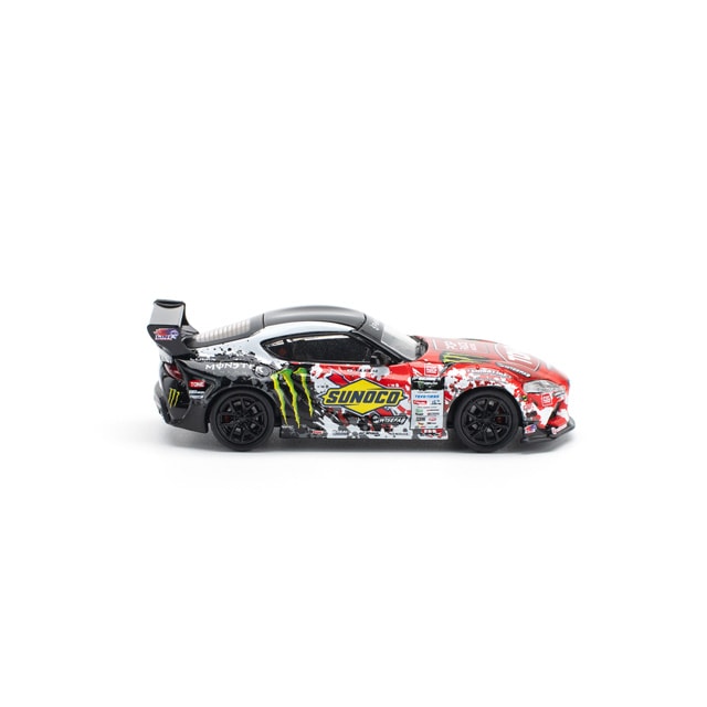 Pop Race 1/64 Pandem GR Toyota Supra D1GP 2024 Daigo Saito Red - PR64-0180