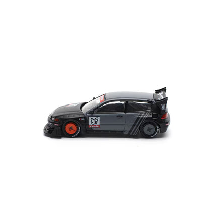Pop Race 1/64 Pandem Honda Civic EG6 Black - PR64-0163