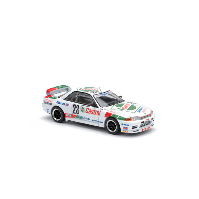 Pop Race 1/64 Nissan Skyline GT-R BNR32 #23 Macau Guia Race 1990 White - PR64-0194
