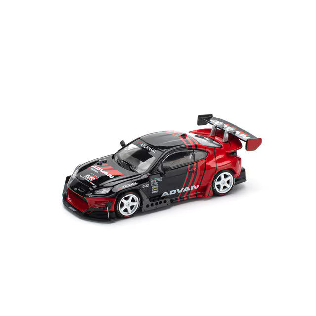 Pop Race 1/64 Pandem GR Toyota 86 Advan Red & Black - PR64-0228