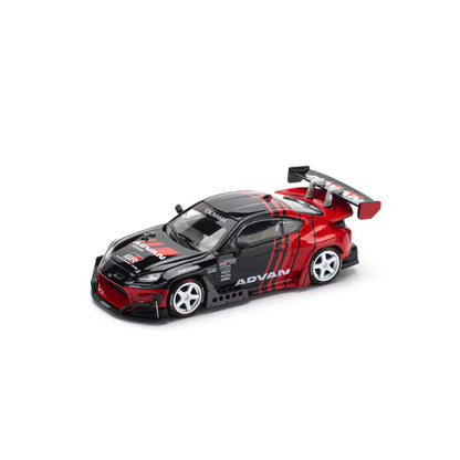 Pop Race 1/64 Pandem GR Toyota 86 Advan Red & Black - PR64-0228