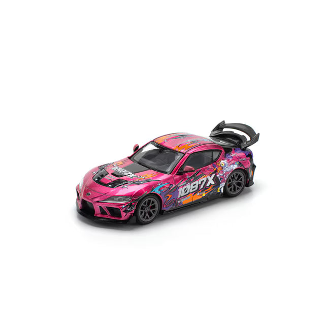 Pop Race 1/64 Darwin PRO 66G WBK Supra (A90) - 1087X LION DANCE Pink - PR64-0285