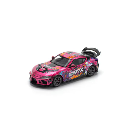 Pop Race 1/64 Darwin PRO 66G WBK Supra (A90) - 1087X LION DANCE Pink - PR64-0285