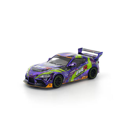 Pop Race 1/64 EVA RT Test Type-01 Goodride Pandem GR Toyota Supra Purple - PR64-0311