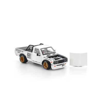 Pop Race 1/64 Pandem Datsun 620 White - PR64-0350