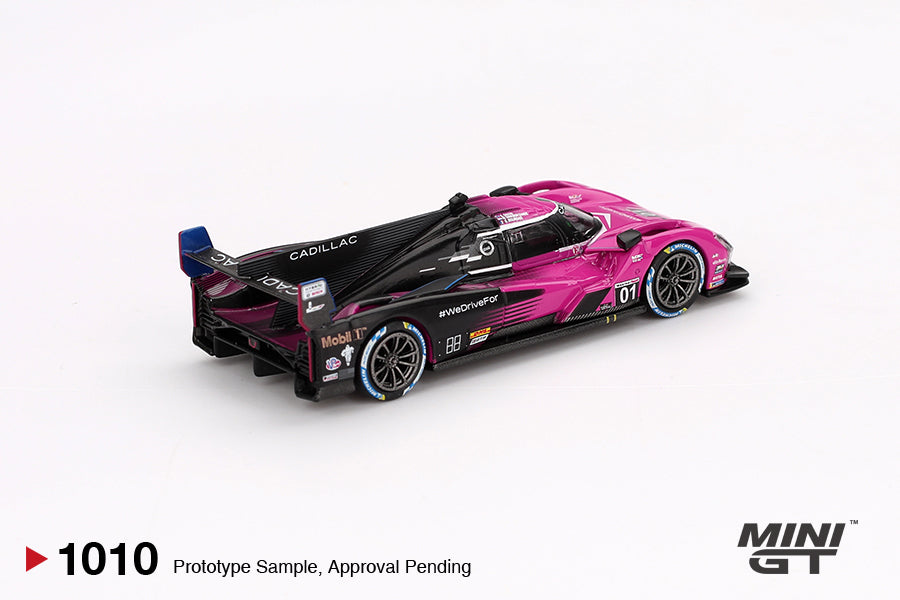 Mini GT 1/64 Cadillac V-Series.R #01 2024 IMSA Petit Le Mans Cadillac Racing Pink & Black - MGT01010