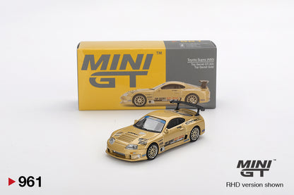 Mini GT 1/64 Toyota Supra (A80) Top Secret GT-300 Top Secret Gold