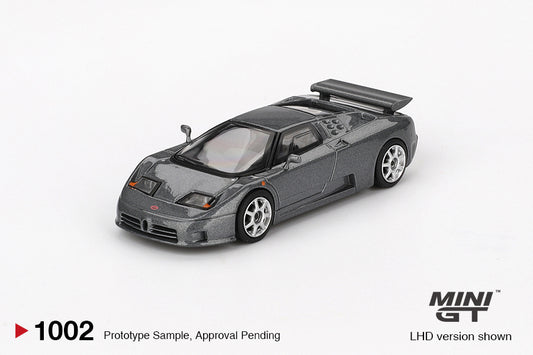 Mini GT 1/64 Bugatti EB110 Super Sport Grigio Scuro Grey - MGT01002