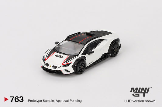 Mini GT 1/64 Lamborghini Huracán Sterrato Bianco Asopo White