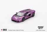 Mini GT 1/64 Lamborghini Countach LPI 800-4 Viola 30th Purple
