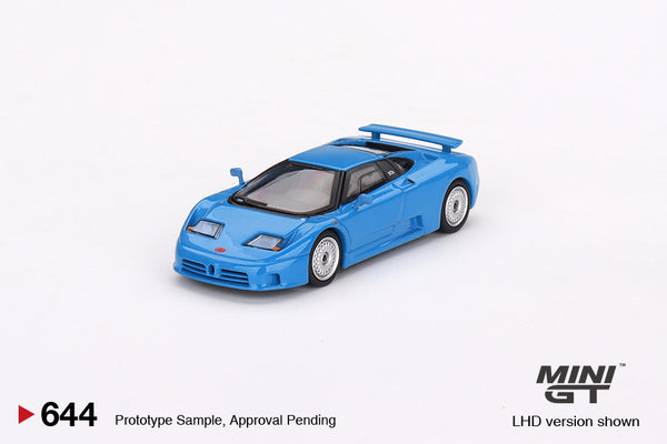 Mini GT 1/64 Bugatti EB110 GT Blu Bugatti Blue