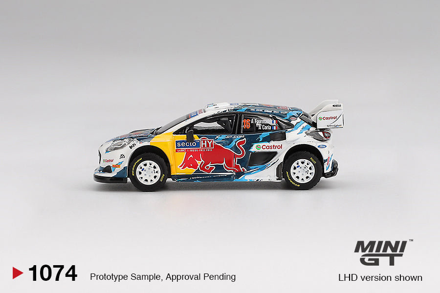 Mini GT 1/64 Ford Puma Rally1 #16 2024 Rally Finland 3rd Place M-Sport Ford WRT White - MGT01074