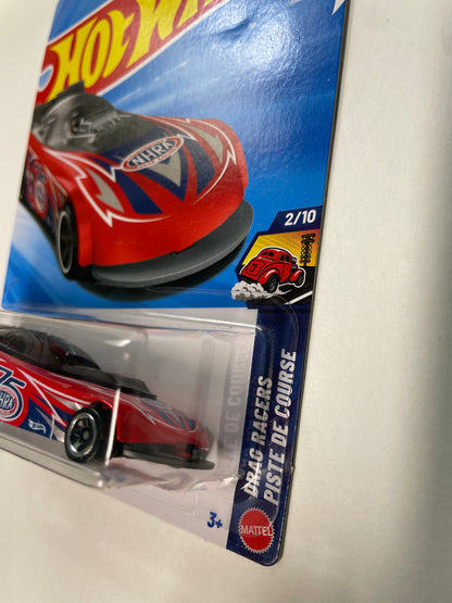 Hot Wheels 1/64 Supercharged Red - Damaged Box