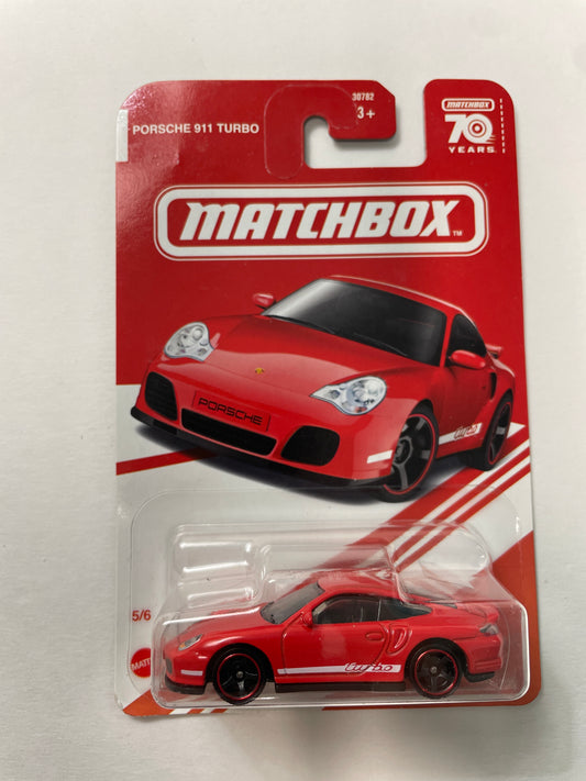 Matchbox 1/64 Target Red Porsche 911 Turbo Red - Damaged Box