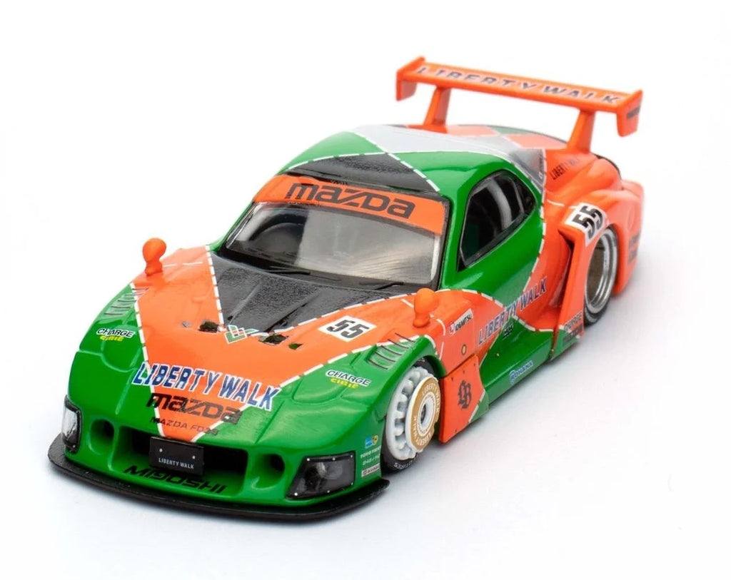 Inno64 1/64 LBWK Mazda RX-7 FD3S LB-Super Silhouette Orange & Green ...