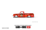 Mini GT x Kaido House 1/64 Chevrolet Silverado TAMIYA x KAIDO HOUSE "Clod Buster" Orange