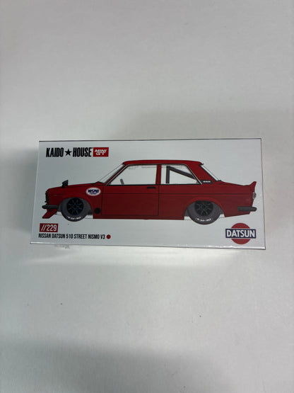 Mini GT x Kaido House 1/64 Nissan Datsun 510 Street Nismo V3 Red - KHMG229