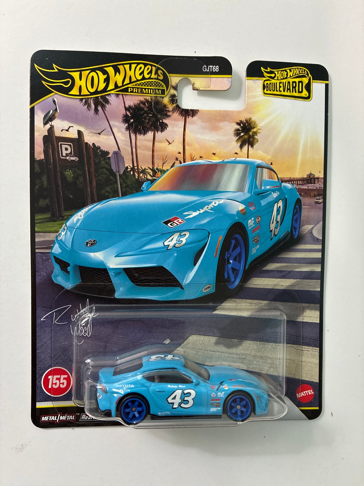 Hot Wheels 1/64 2026 Boulevard Mix H 2021 Toyota GR Supra Blue - JHW34