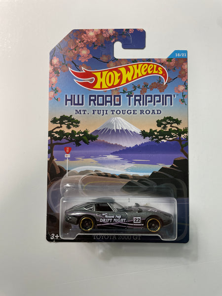 Hot Wheels 1/64 HW Road Trippin’ Toyota 2000 GT Grey - Damaged Card