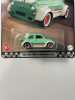 Hot Wheels 1/64 Boulevard Mix V ‘60s Fiat 500 D Modificado Green